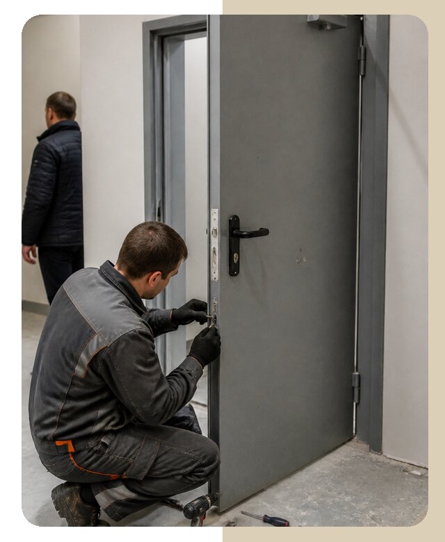 Ремонт противопожарной двери в Серове по цене 6631 р. | ДвериЛегко-Срв
