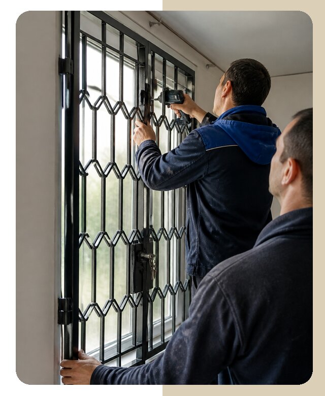Установка распашных решеток в Серове цена от 6631 р. | ДвериЛегко-Срв