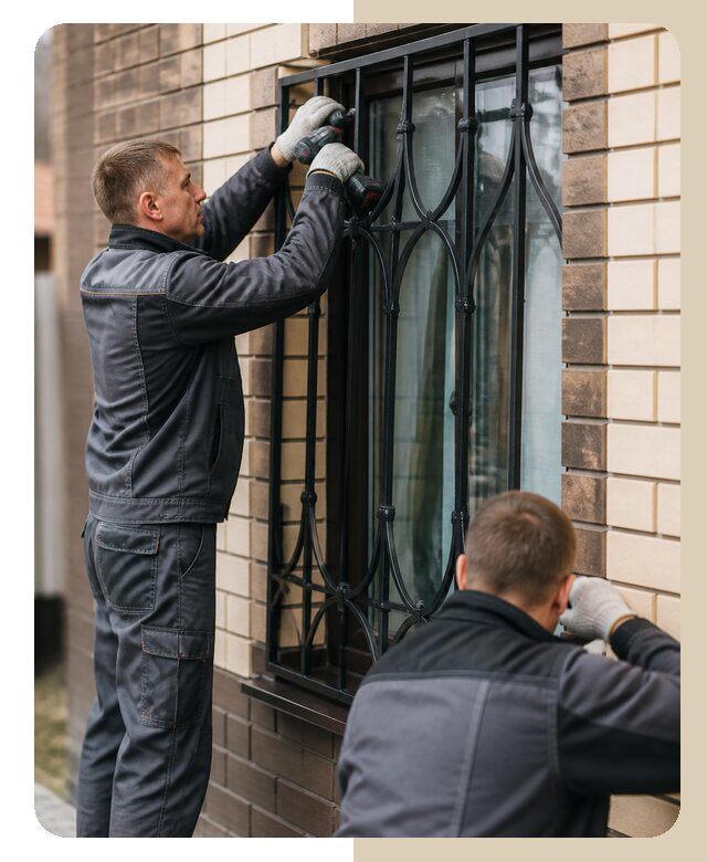 Установка решеток в дом в Серове по цене от 3571 р. | ДвериЛегко-Срв